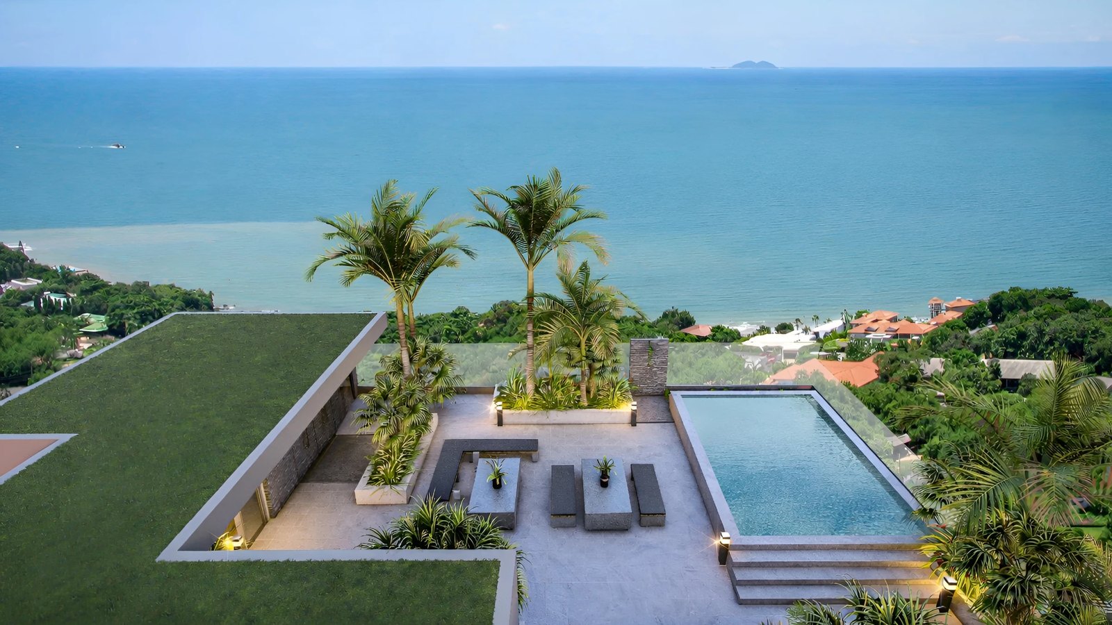 Rooftop pool
