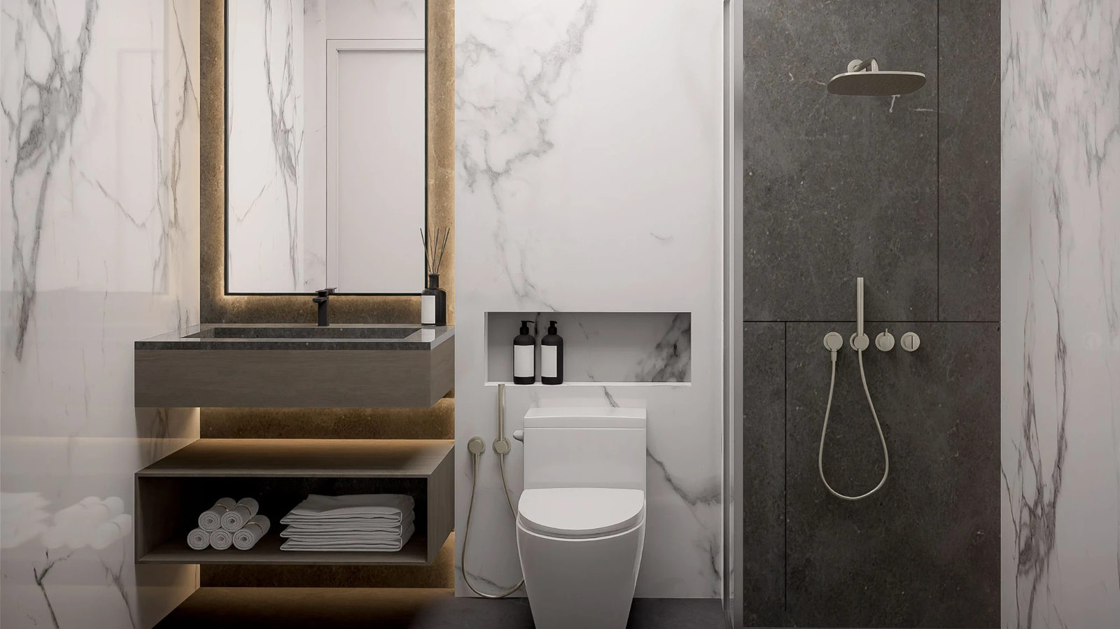 Bathroom interior concept for Siam Oriental Oasis
